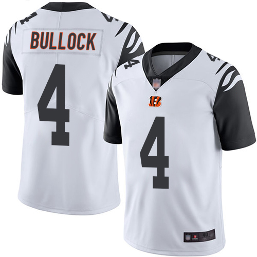 Cincinnati Bengals Limited White Men Randy Bullock Jersey NFL Footballl #4 Rush Vapor Untouchable